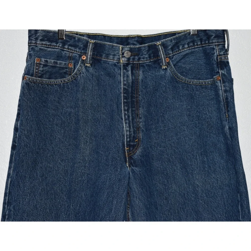 Levis 550 Mens 38x30 Relaxed Fit Blue Jeans 100% Cotton Medium Wash‎ 5-Pocket